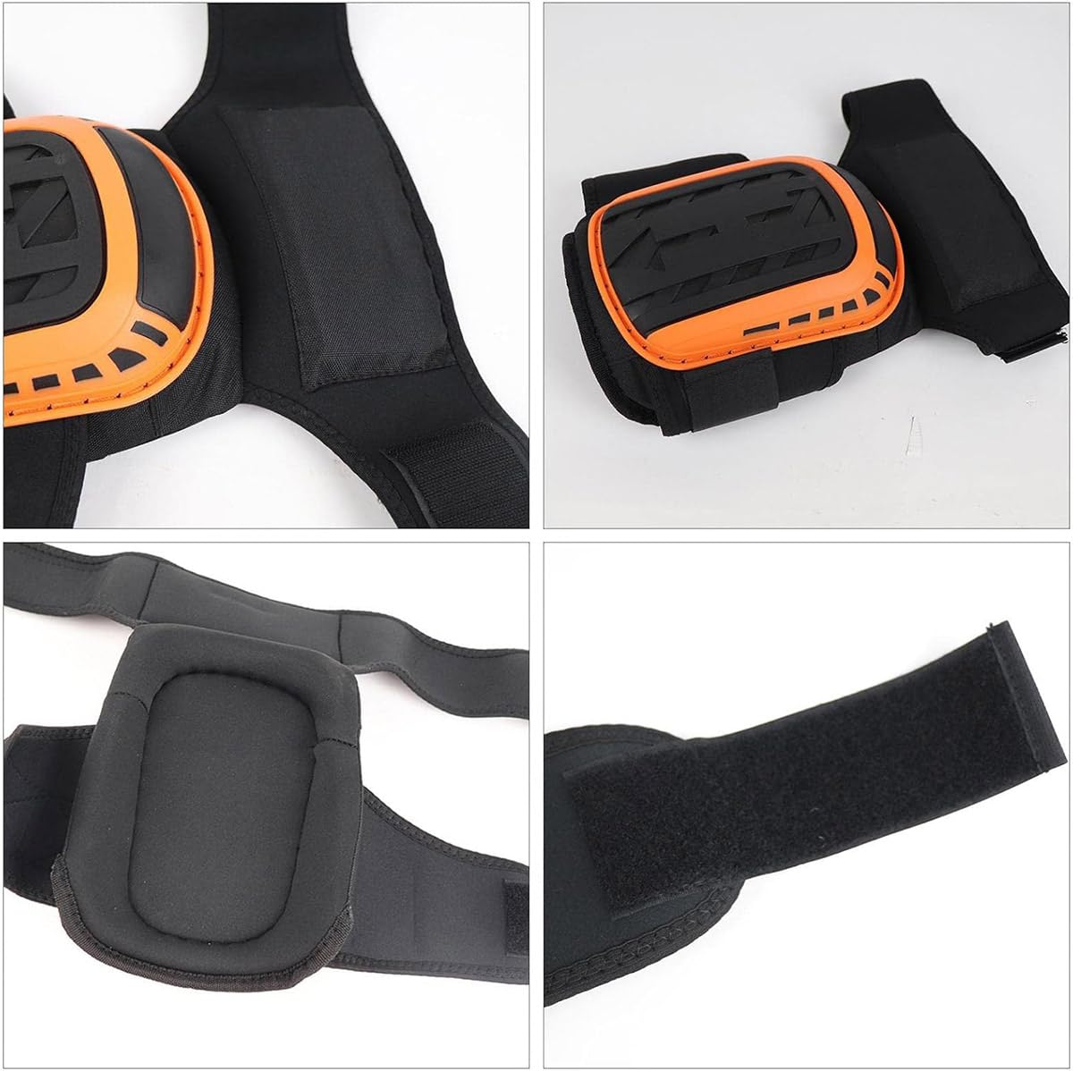 AIMALL 2Pcs Motorcycle Knee & Elbow Protectors, 13.39In Anti-Fall Leg Guards, TPU Shell Roller Skating Gear, Breathable Adjustable Pads for Outdoor Sports image number 3