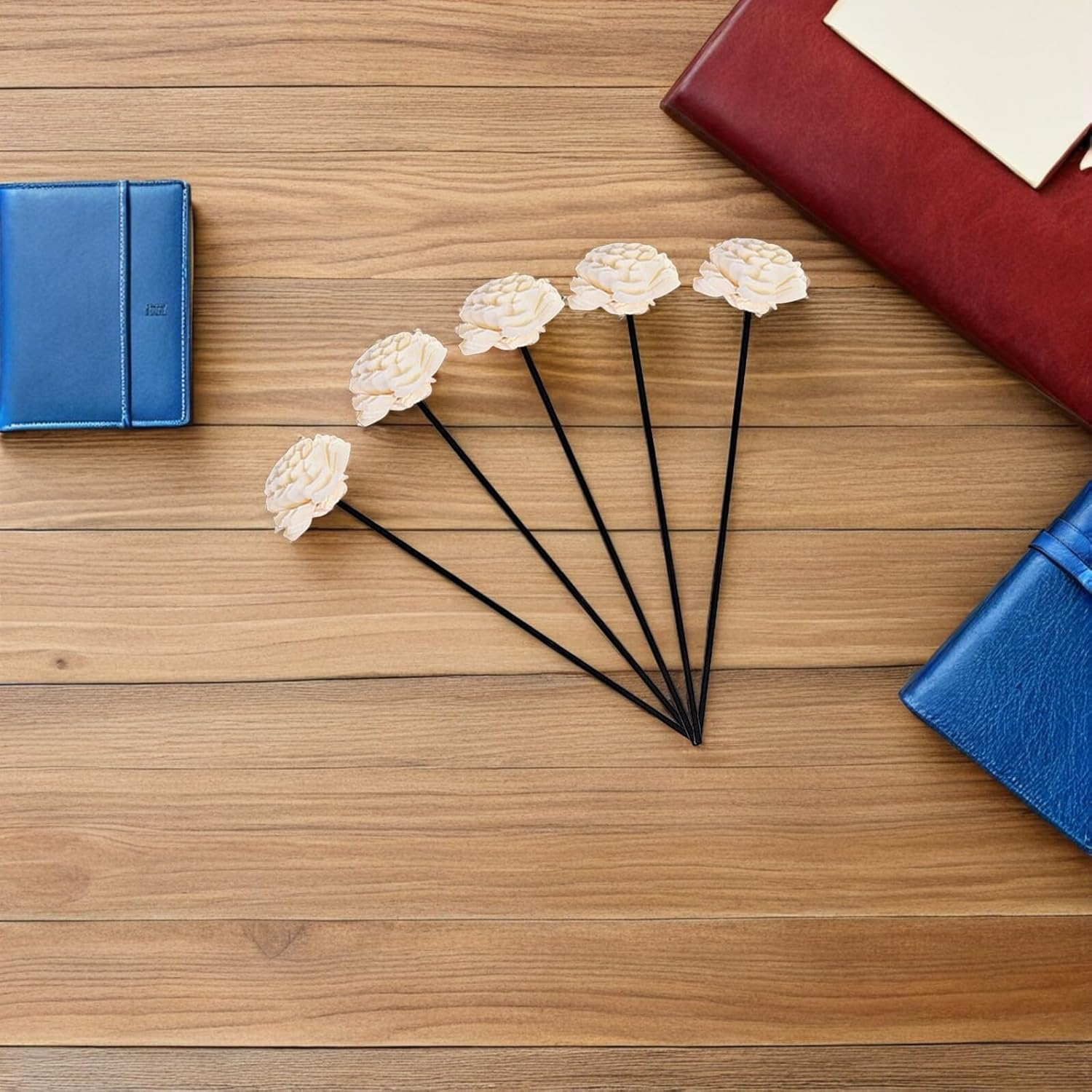 Ifundom 5Pcs Fireless Aromatherapy Rattan Reed Diffuser Sticks Rattan Fragrance Diffuser Refill Reed Oil Refill for Home Deodoriser Scent Booster Aromatherapy Stick For image number 1