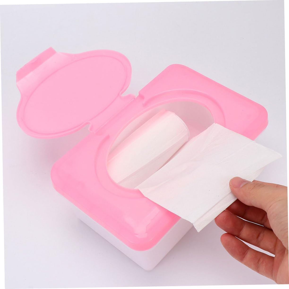 Ciieeo Plastic Wipes Dispenser Wipe Holder Dispense Dry Holder Dispenser for Home image number 1