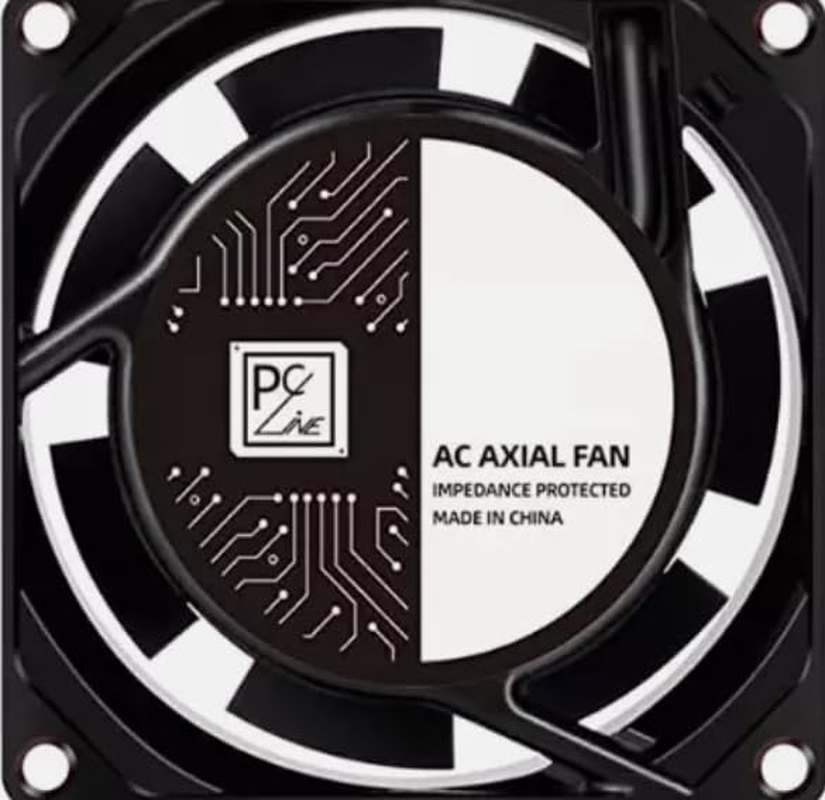 PCLINE 240V 120Mm Axial Muffin Fan &ndash; High-Speed AC Cooling Fan for Enclosure, Cabinet, Greenhouse, Exhaust Ventilation &ndash; DIY Projects