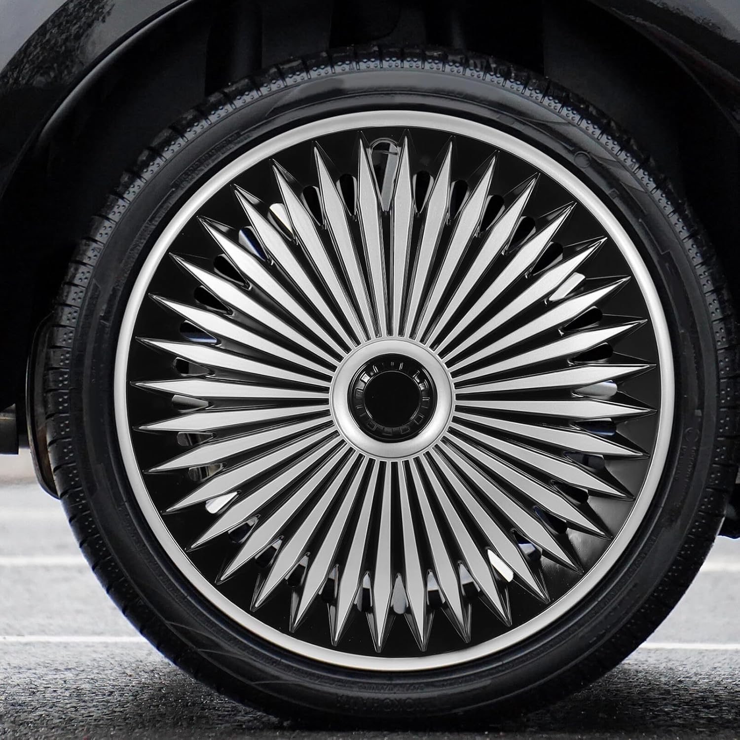 CALLARON Car Automotive Wheel Hub Caps Decorative Hub Covers for Easy Installation Practical Use Enhance Your Car Exterior Appearance image number 3