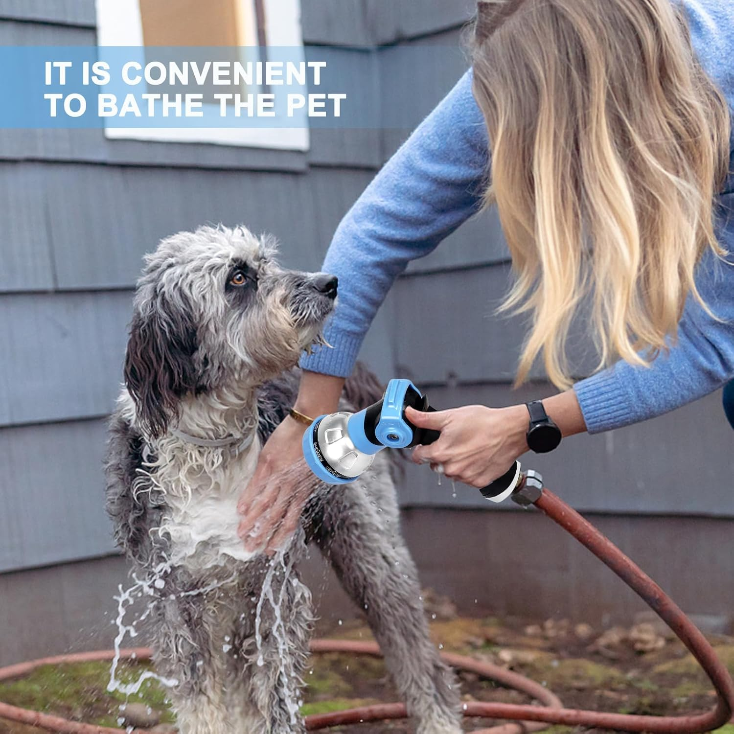 3J3B3R Hose Nozzle,Water Gun, Watering Sprinkler Nozzle, Flower Watering Device, Gardening & Lawn Supplies image number 1