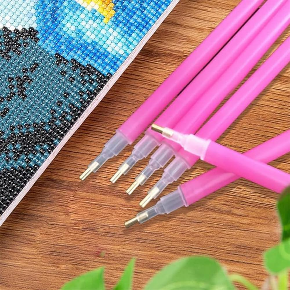 72 PCS Diamond Embroidery Painting Pen,5D Diamond Art Pens, with 3 Drill Sizes, Cross Stitch Tools Drill Pen Tools,For DIY Diamond Rhinestone Painting Crafts Making image number 4