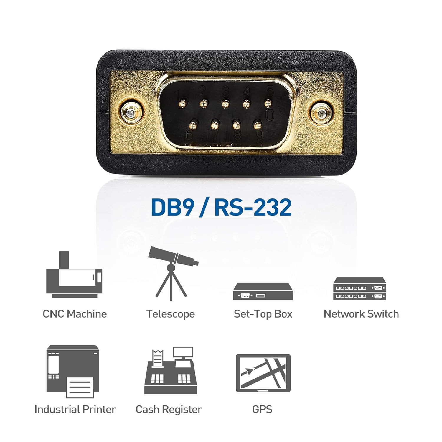 Cable Matters USB to Serial Adapter Cable (USB to RS232, USB to DB9) 6 Feet image number 2
