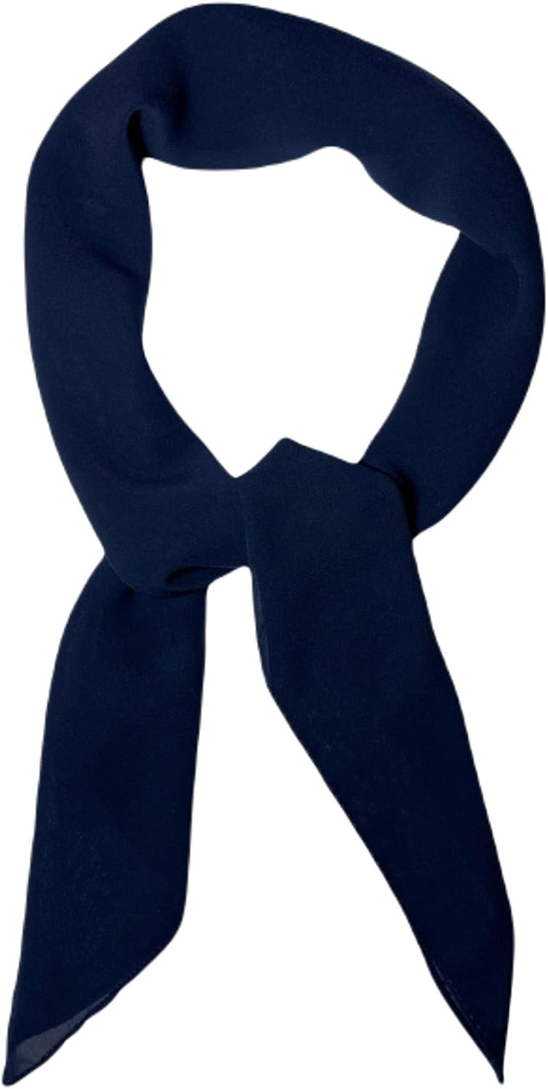 WESTEND CHOICE Square Chiffon Scarves Lightweight Plain Neck Scarf 50S Retro Women Bandana Wrap Women'S Scarves 80 X 80 Cm image number 6
