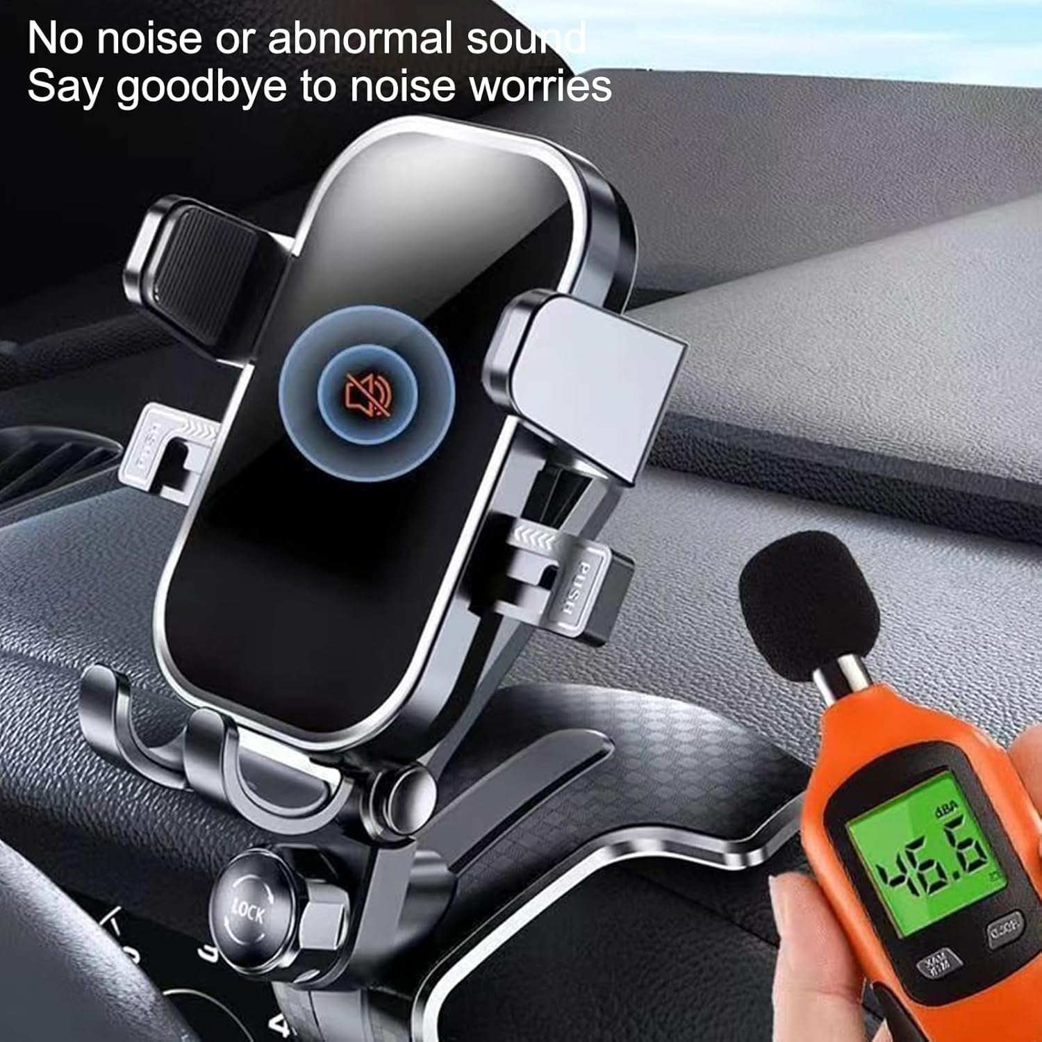 Mxshc Car Dash Phone Holder | Quiet Non Slip Adjustable Stand | Car Cell Phone Holder,For Family Men Women Travel Driving Automotive Vehicle Indoor Home image number 5