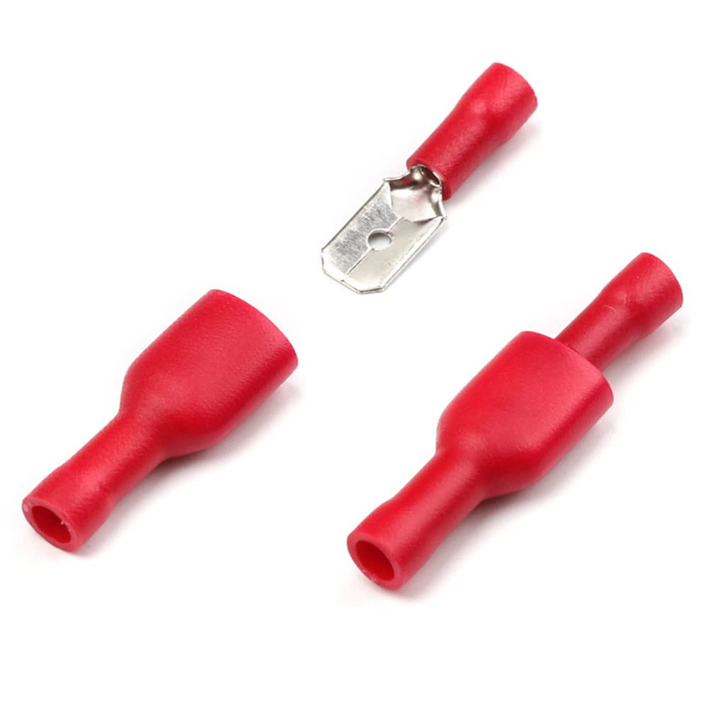 100Pcs Assorted Electrical Wire Connector Insulated Spade Crimp Terminals Set AU image number 3