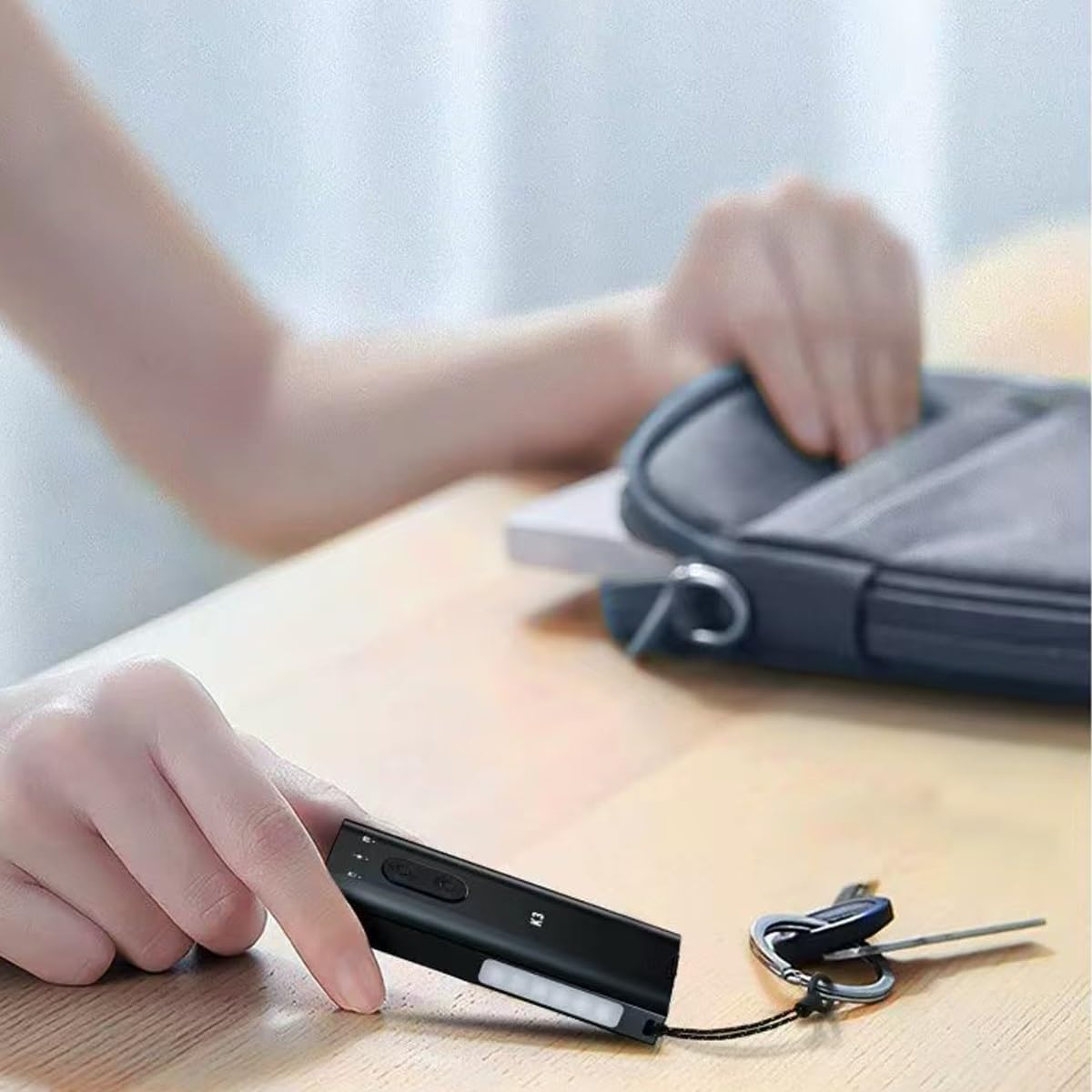 Ultramulti Flashlight Tool, Mini Keychain Flashlight 800 Lumens with Red & RGB, Magnetic Base Hat Clip, Instant Igniter, IP68 Waterproof, for Camping Hiking Dog Walking & Emergencies (Black) image number 2