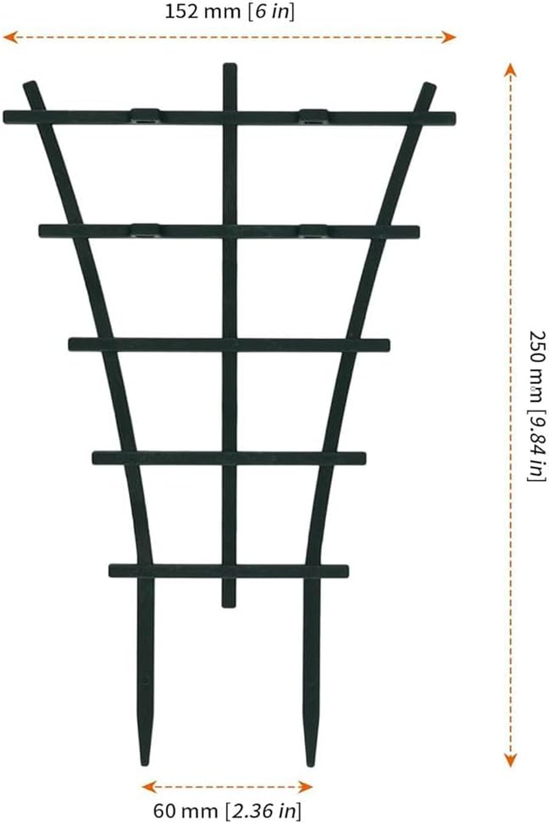 Plastic Plant Trellis, 16-Piece Stackable Support for Indoor and Outdoor Climbing Plants image number 6