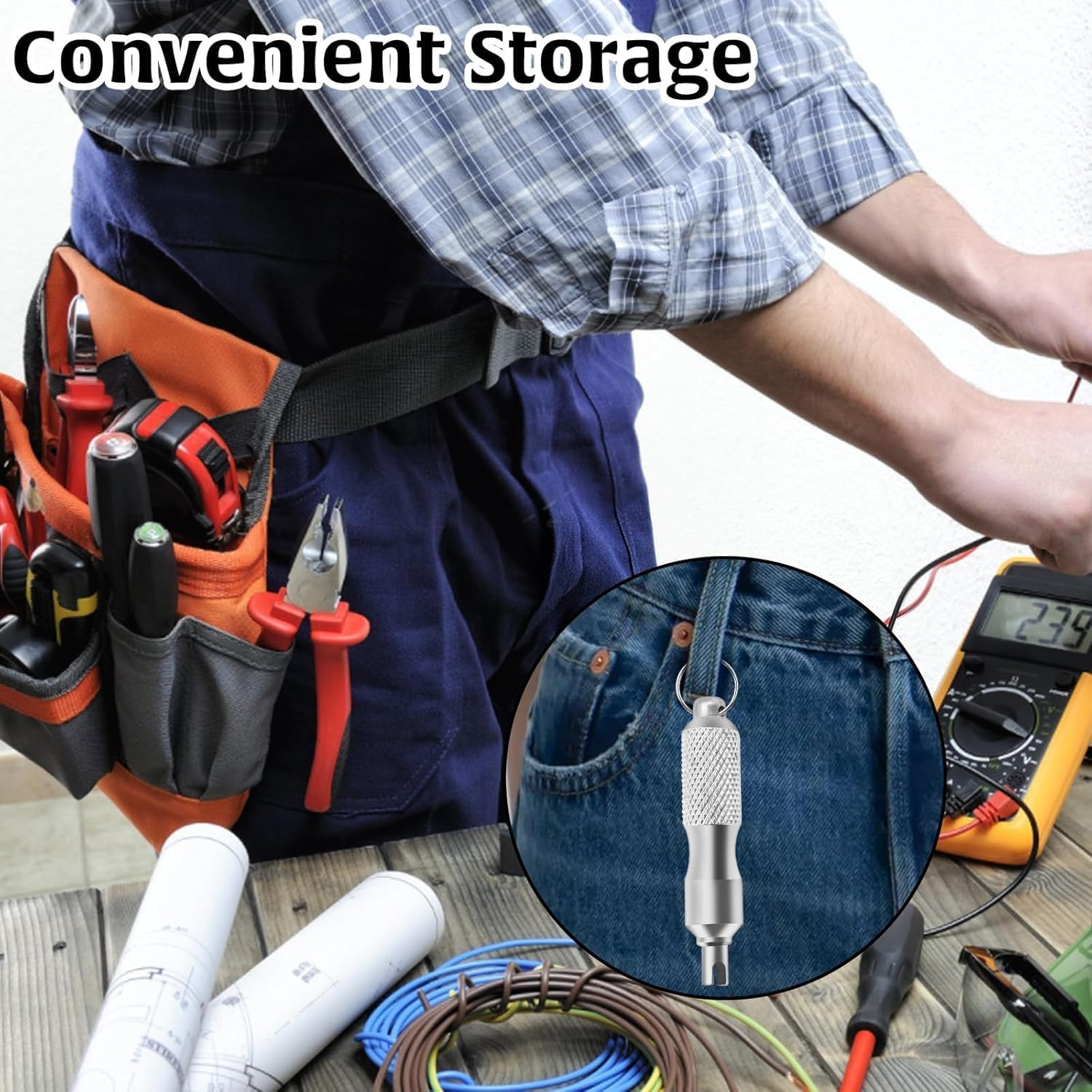 Car Valve Stem Removal Tool, 2Pcs Valve Core Removal Tool Tire Stainless Steel Valve Stem Tool,Valve Core Removal Tool,Stainless Steel Valve Core Remover Tool,Tire Valve Stem Tire Repair Install Tool