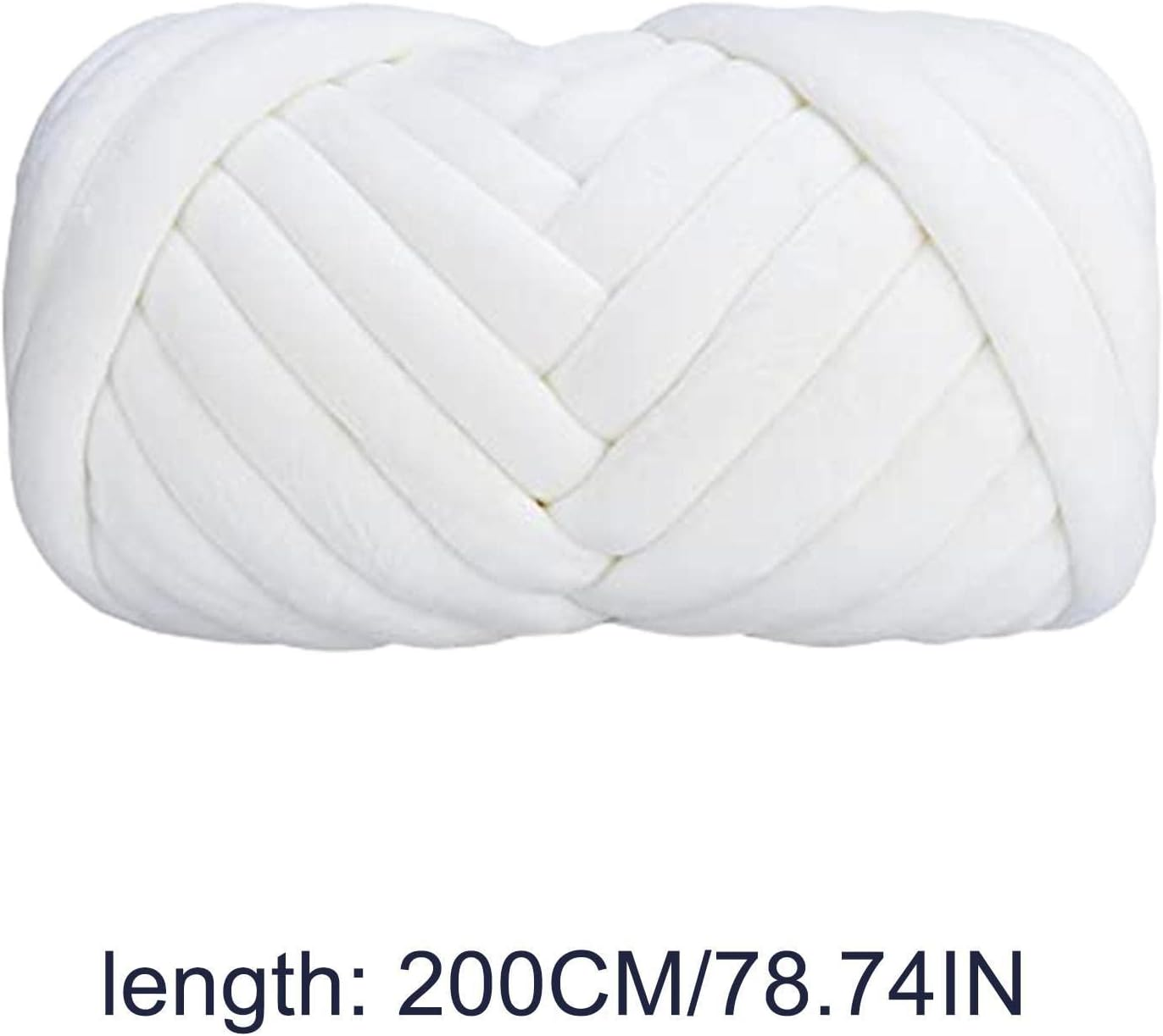 Chunky Cotton Yarn, Arm Knitting Yarn, Jumbo Giant Bulky Yarn for Arm Knitting Handmade DIY Throw Blanket Crafts Carpets, 1 Roll(20 Yards) image number 5