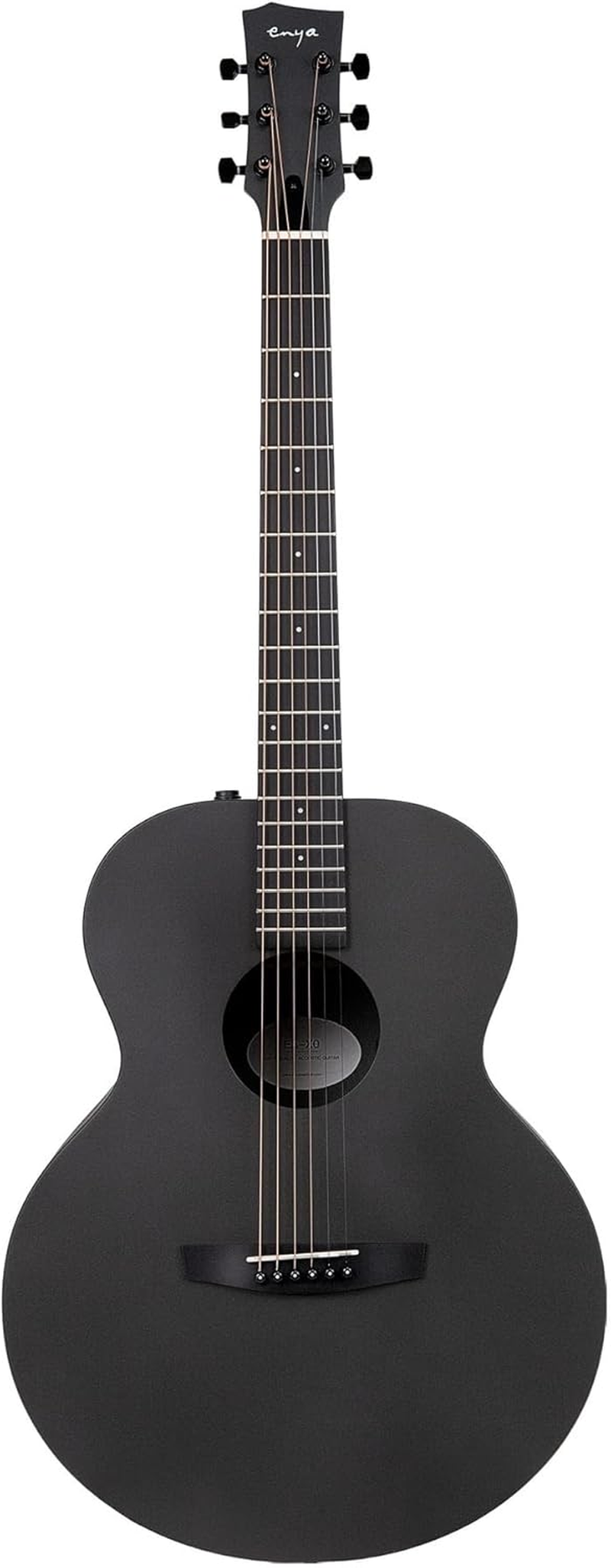 Enya EA-X0 41" HPL Spruce & KOA Acoustic Electric Guitar - Pickup/Eq - Black image number 1