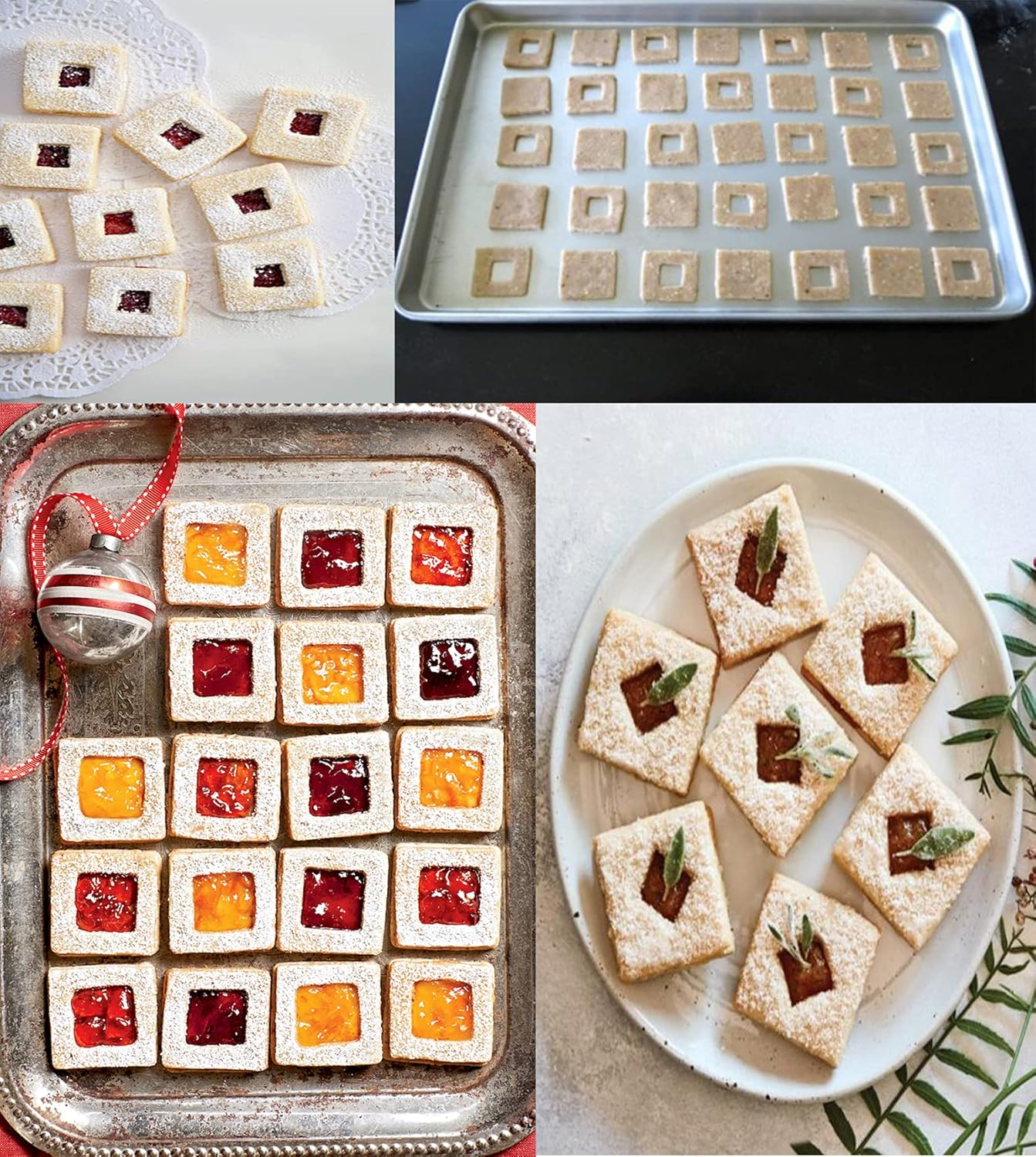 Square Cookie Cutter Set-5 Pack Stainless Steel Square Biscuit Molds Fondant Cake Cookie Cutter Set Pastry Mold-2",2.5", 3", 3.5",4" image number 5