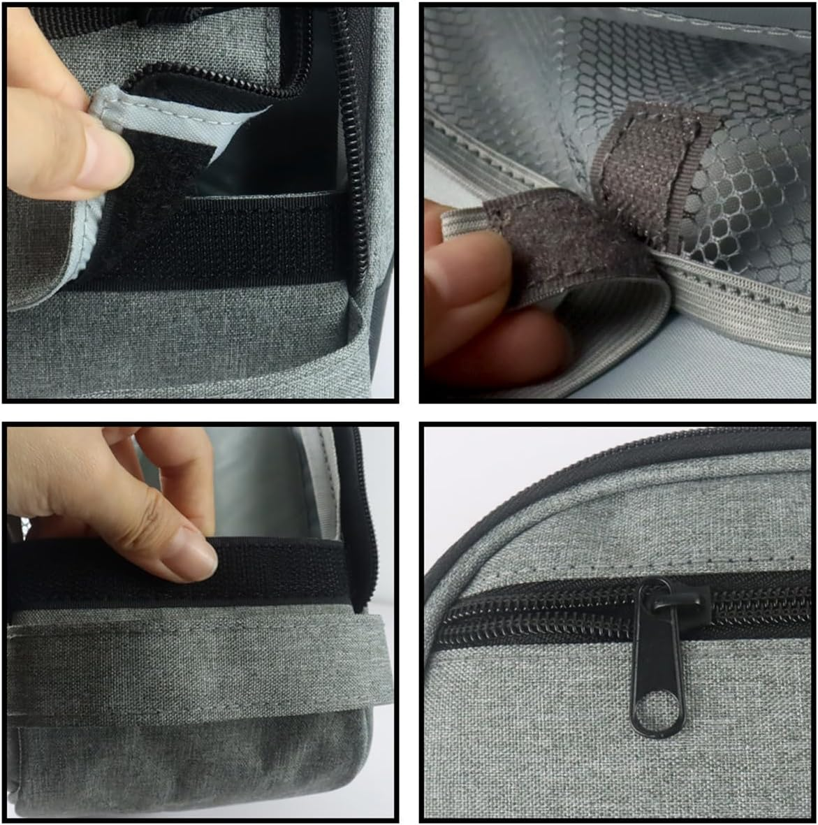 CPAP Storage Bag Multiple Pockets Travel Carrying Bag CPAP Supplies Carrying Case with Special Zipper Design Nylon Portable Storage Bag Organizer for Travel School Shopping Includes Bag Only image number 2