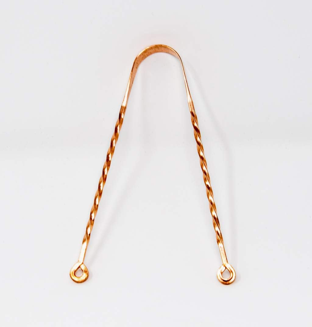 Wonder Care - Limited Edition Exquisite Twisted Copper Tongue Scraper/Cleaner Ayurvedic Antibacterial for Optimal Oral Hygiene (1 Pc) image number 6