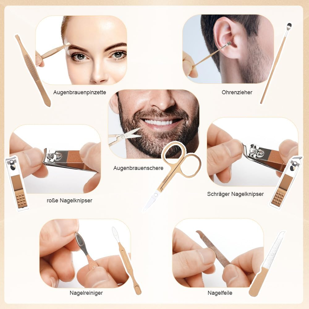 Manicure Set, Nail Set, Pedicure Set, Nail Clippers, Nail Scissors, Pedicure Set Foot Care, Nail Accessories, Manicure & Pedicure Sets, Toenail Scissors, Clipper Set, Toenail Scissors, Manicure Set