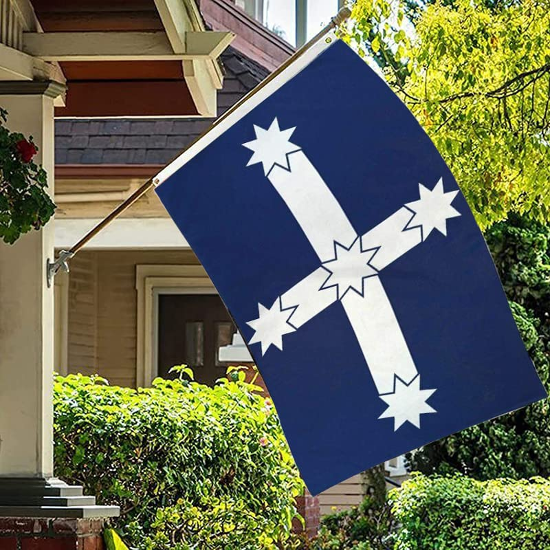AIMALL Large Eureka Flag Southern Cross Australian Aussie Heavy Duty Australia Flags 90 X 150Cm，Indoor and Outdoor Use, with Metal Grommets