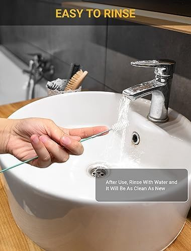 2-Packs Auto Sunroof Drain Cleaning Tool, 78 Inch Flexible Drain Brush Pipe Cleaners for Car, Tube Cleaning Brush Slim Drain Dredging Tool Perfect for Car Sunroof, Windshield Wiper Drain Hole image number 5