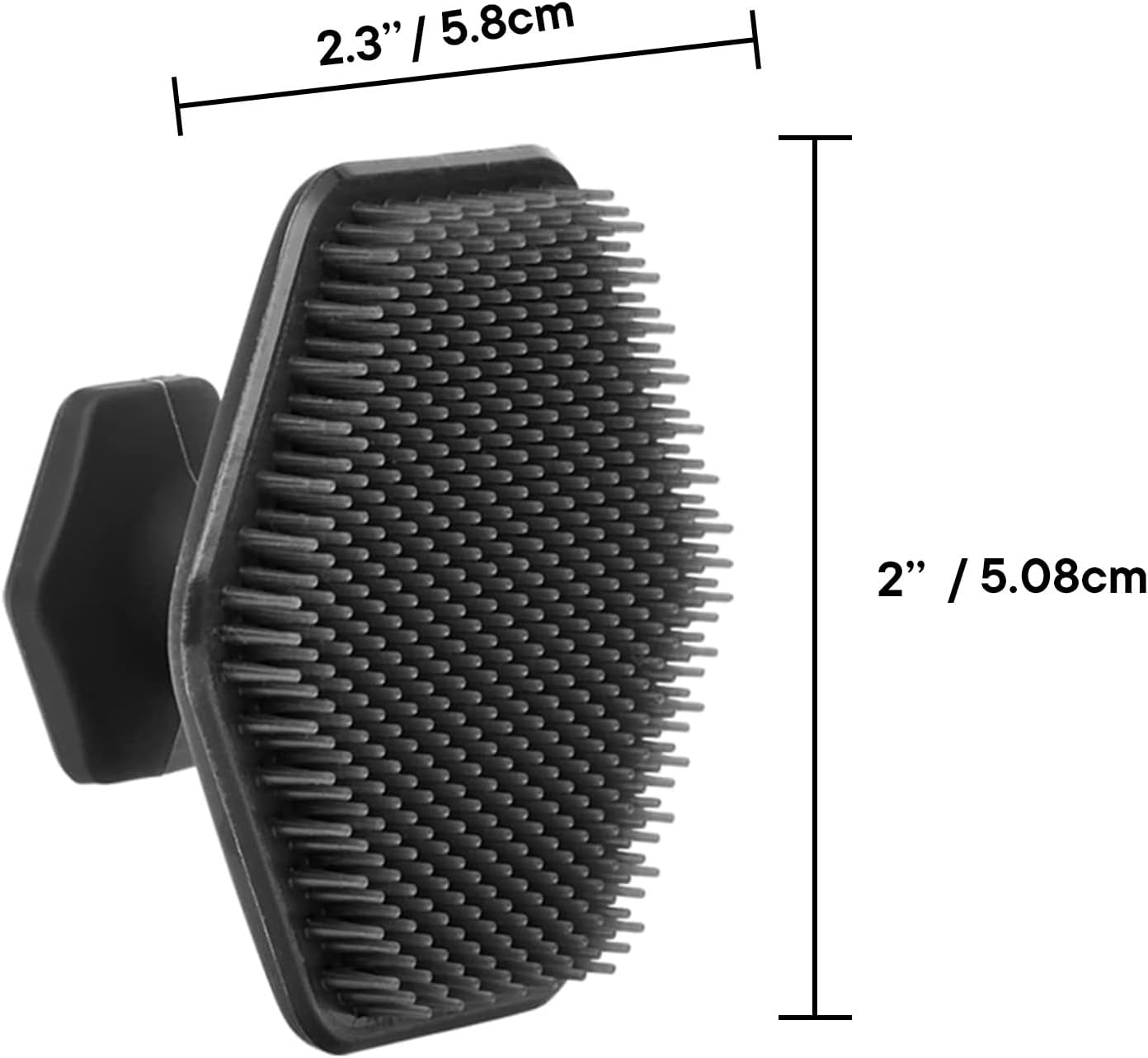 TOOLETRIES Silicone Face Scrubber - Gentle Exfoliator Pad & Massager - Removes Dead & Dry Skin Invigorating Addition to Grooming Routine - Soft-Touch Shower & Bathroom Accessory - Charcoal image number 1