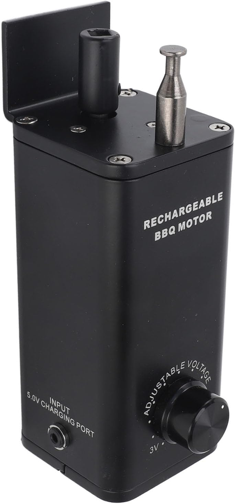 Pyhodi Rotisserie Motor, Heat Resistant 3 to 12V Rechargeable Electric Grill Motor Auto Reverse Function Adjustable Speed for BBQ image number 5