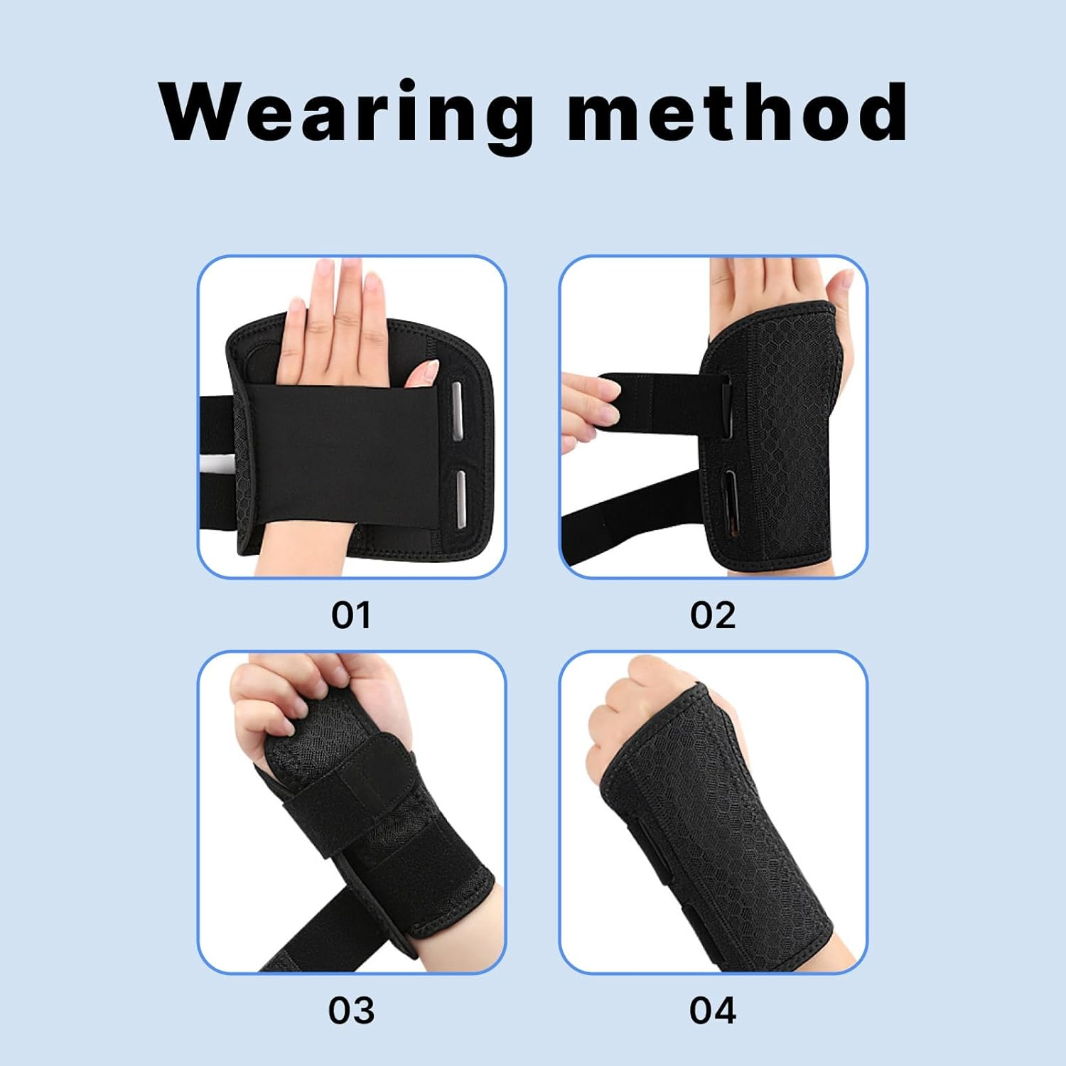 Carpal Tunnel Wrist Brace for Day & Night Support, Adjustable Splint for Women and Men, Left-Hand Wrist and Thumb Brace, Fo Tenosynovitis, Tendonitis, and Recovery image number 3