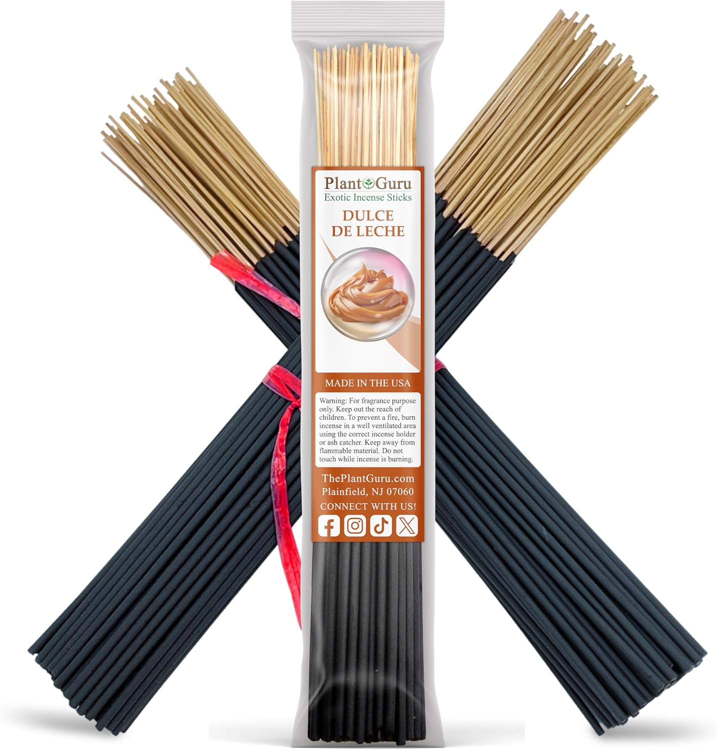 Dulce De Leche Incense Sticks 11" - 1 Bundle 85 to 100 Sticks - Smooth and Clean Long Burn Time, 45 to 60 Minutes. image number 6