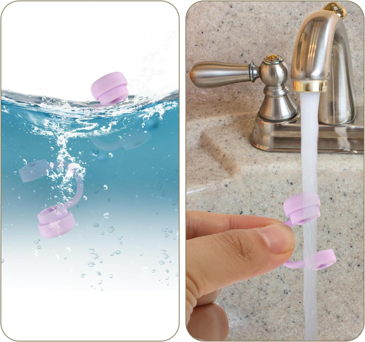 2Pcs Bow Charms & 2Pcs Straw Toppers, Cute Straw Lid Cover Caps Decorations Decor Accessories for Stanley Cup (Purple) image number 4