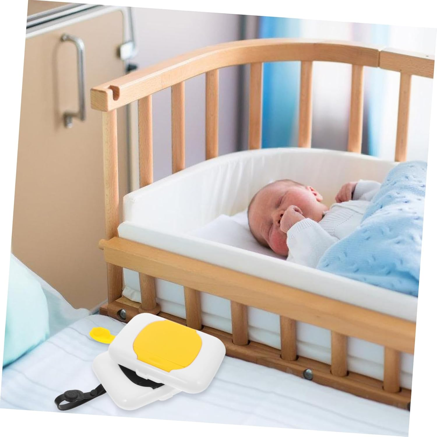 CANIGHT 2Pcs Portable Wipe Dispenser Refillable Travel Wet Tissue Holder for Go Use Compact and Design For image number 6