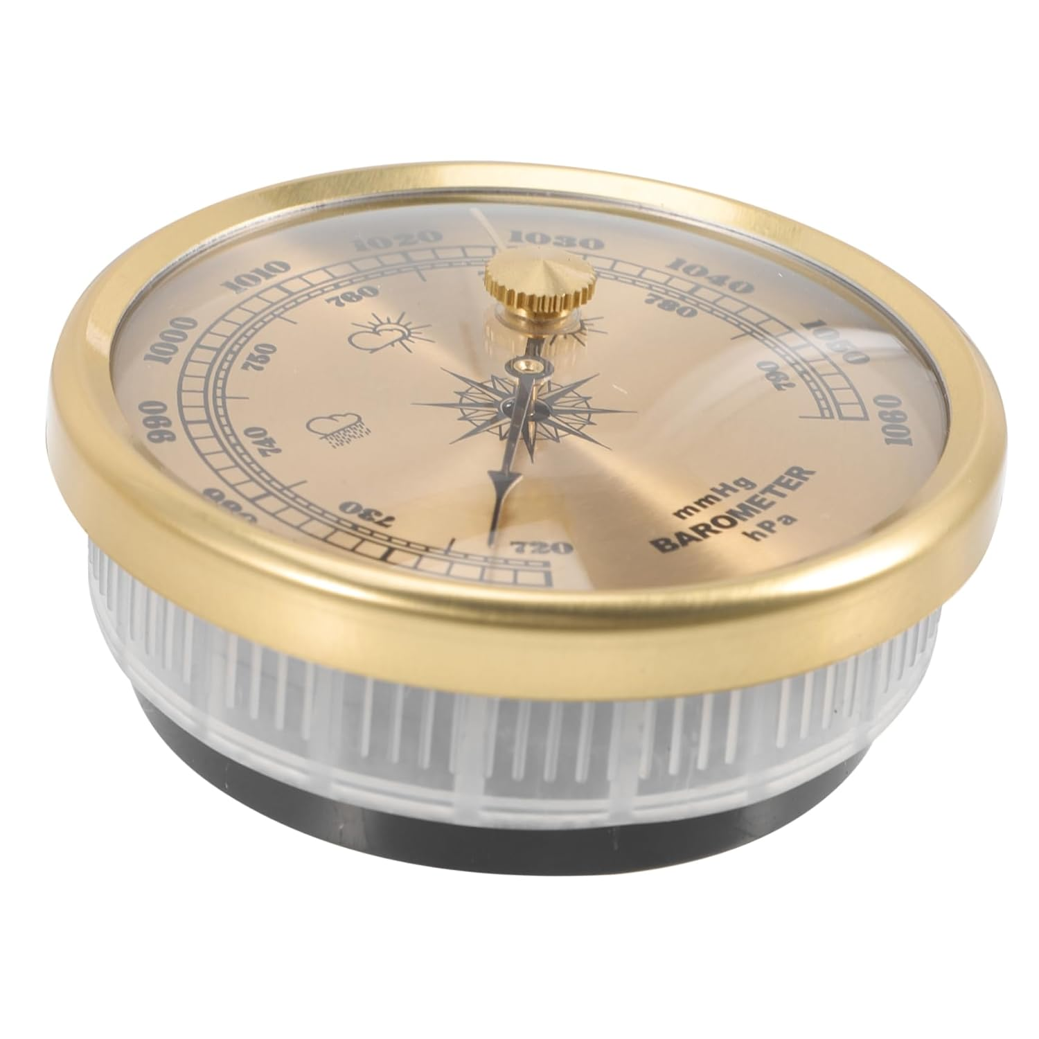 Aneroid Barometer Wall Barometer for Home Garden Adjustable Pointers for Accurate Air Pressure Measurement image number 4