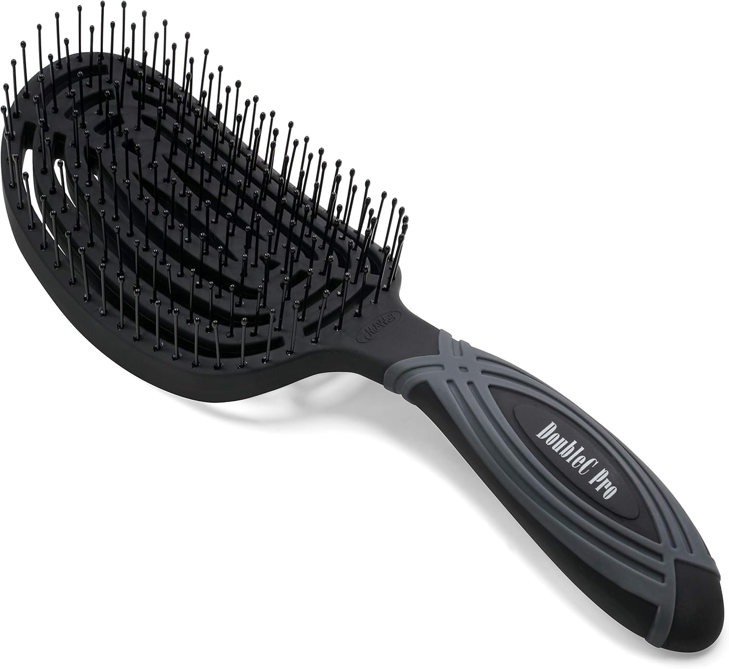Nuway 4HAIR Doublec PRO U.S. Patented Double Curved Detangling Brush Is Hair Dryer Safe (Hyacinth)