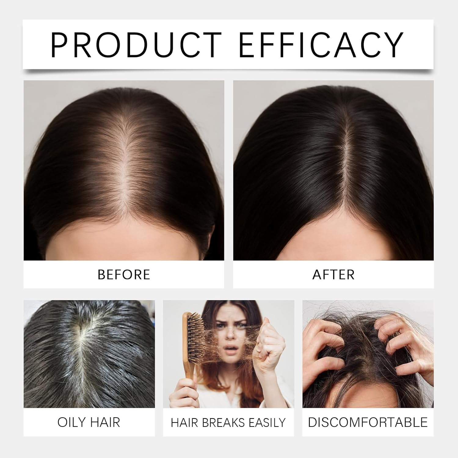 Oil Controlling and Nourishing Shampoo, Thickening Shampoo with Rosemary and Ginger Extraction, Thicken Thinning Hair and Reduce Breakage & Dull Hair, Deeply Cleansing and Nourishing (1Pcs)