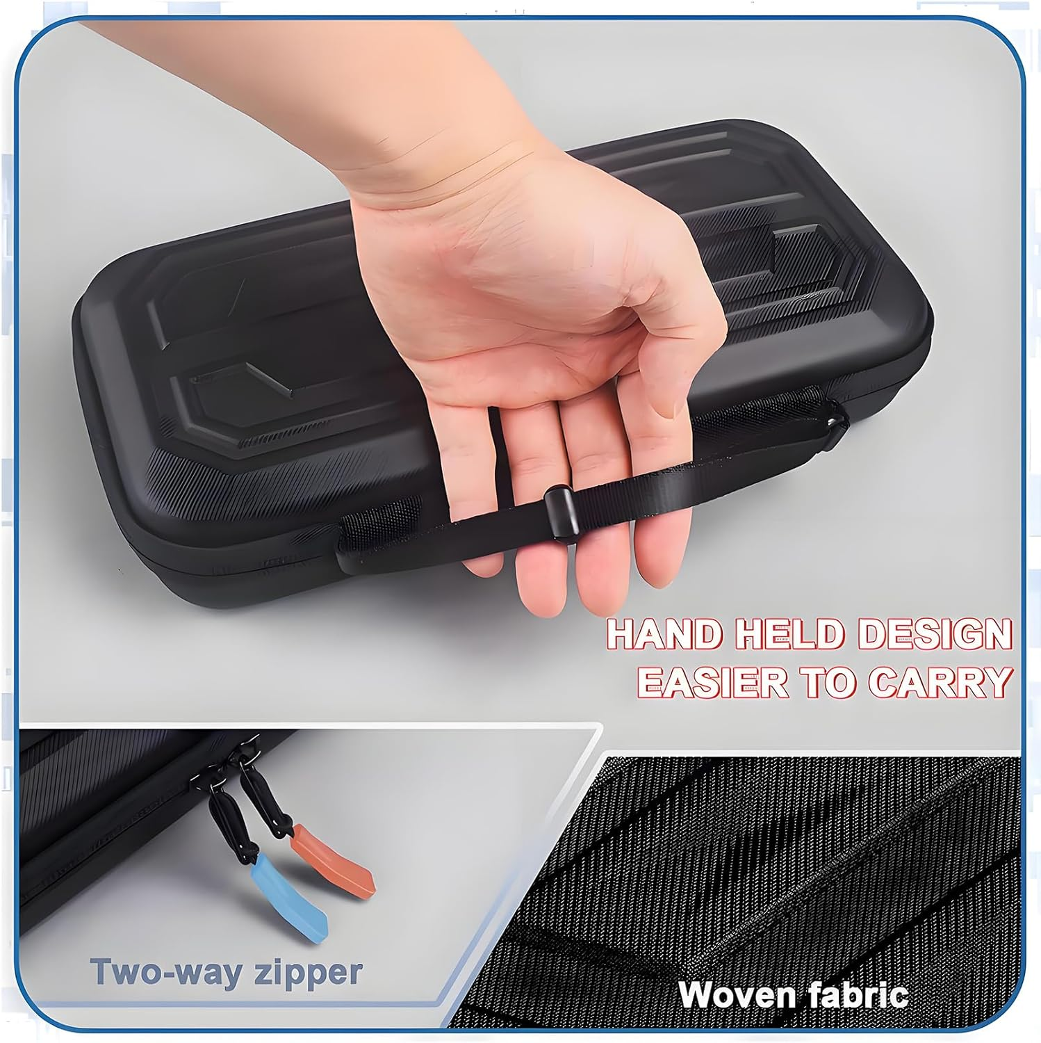 Anberyoo for Switch 2 Carrying Case [2025] with 10 Game Cartridge Slot, Military Grade EVA Shockproof Protection Hard Travel Case for Nintendo Switch 2, High-Capacity, Fashionable & Portable image number 4