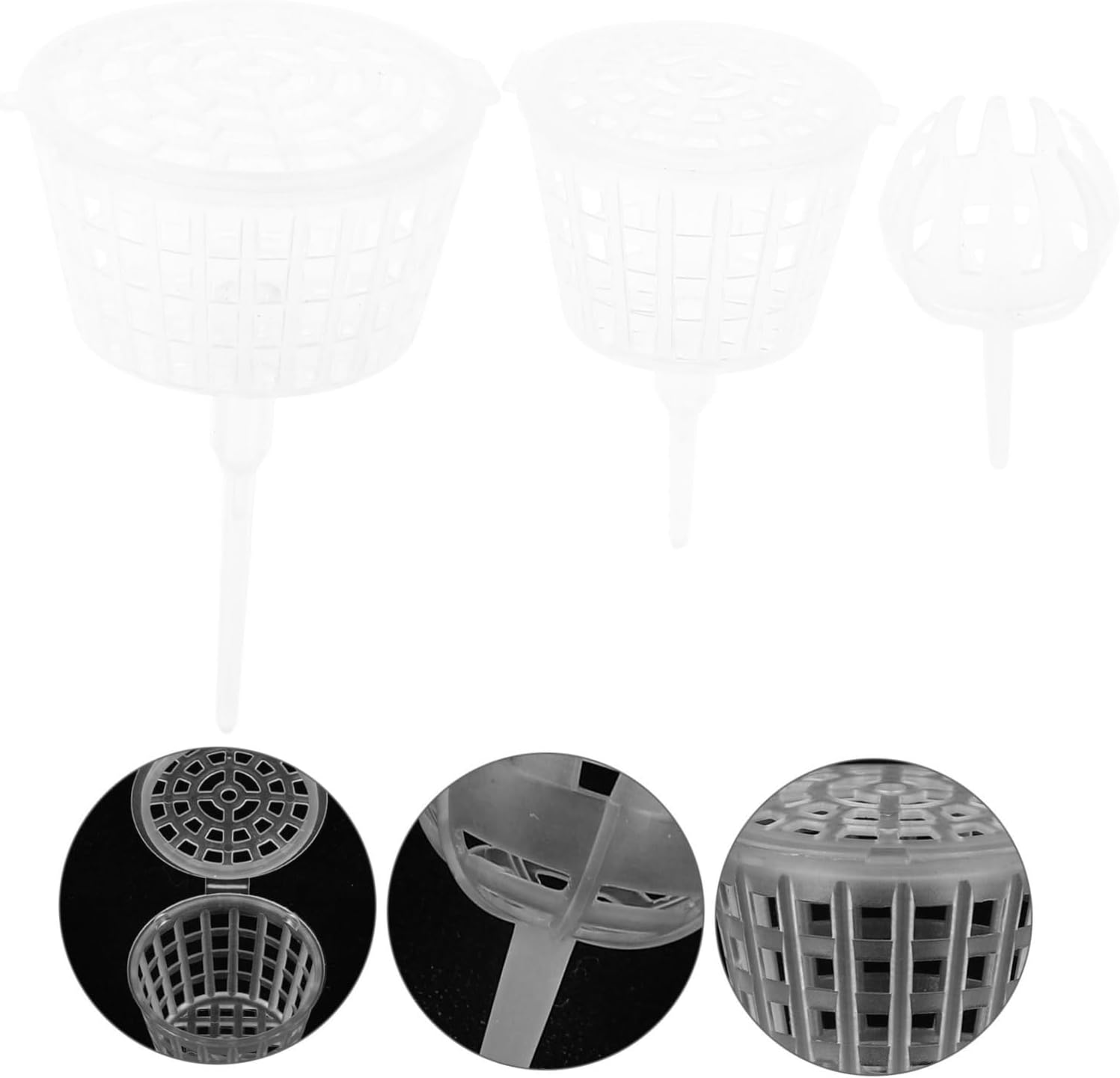 Kisangel 15Pcs Plastic Bonsai Fertilizer Baskets for Planting Fertilizers Gardening Accessories for Bonsai Tree Care image number 1