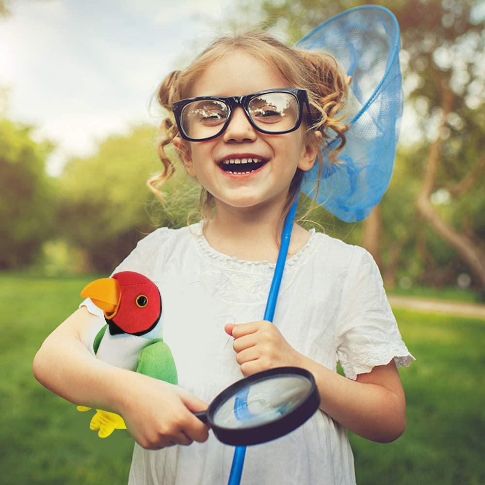 Weofferwhatyouwant Talking Parrot Stuffed Animal - Interactive Voice Repeating Plush Toy with Moving Mouth & Wings - Playtime and Family Fun for Kids and Adults image number 2