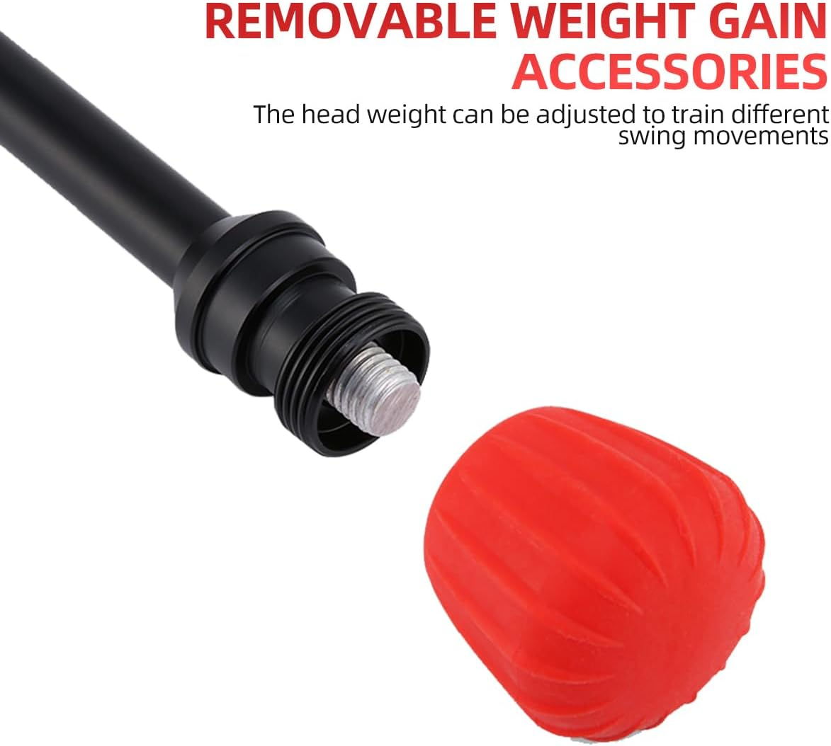 Golf Swing Trainer Stick Rhythm Corrector Trainer Aid Golf Practice Stick for Strength Flexibility and Tempo Training Golf Accessories Indoor Outdoor Adjustable image number 5