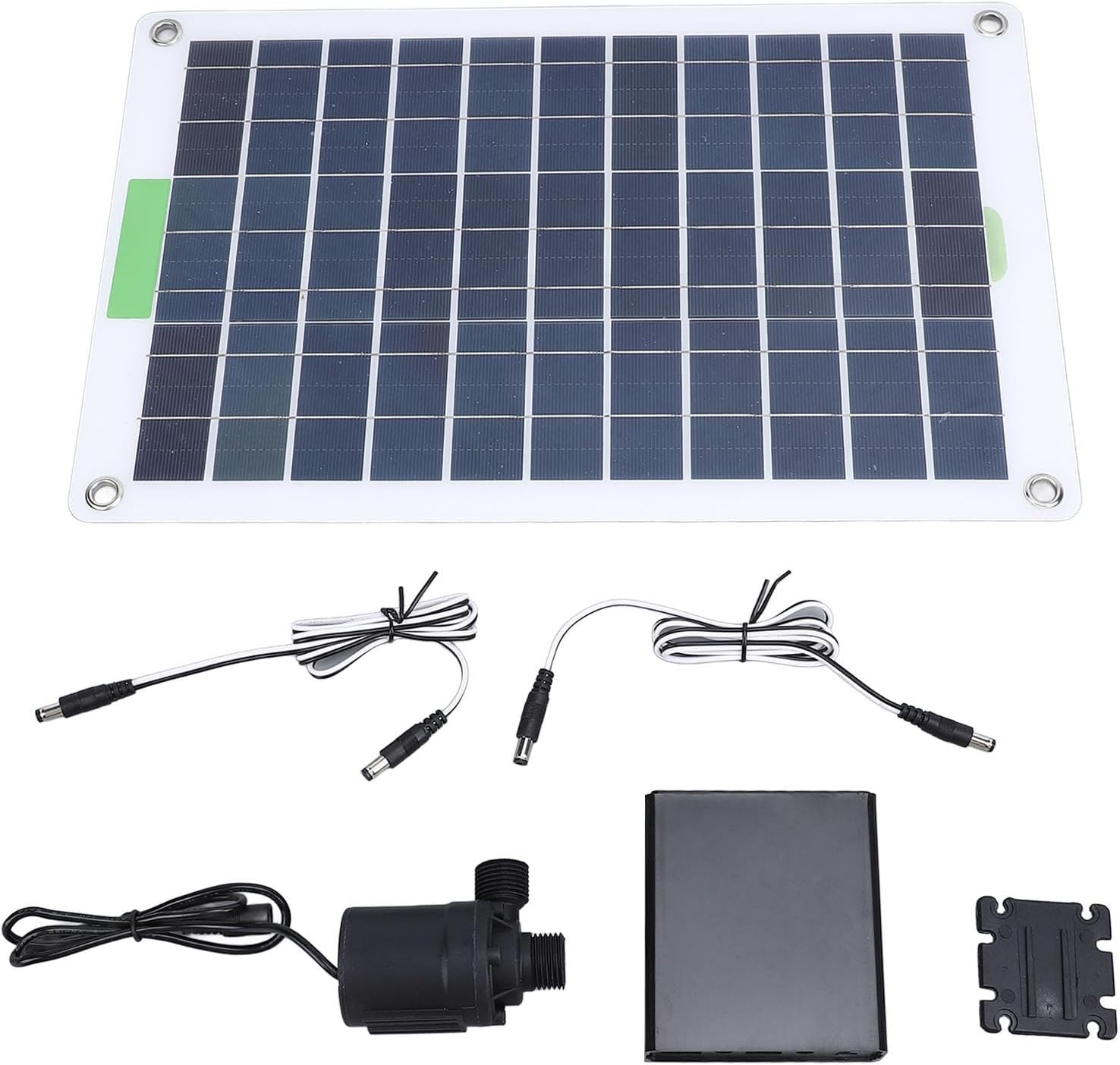 Sorandy Solar Pump, Professional 100W Monocrystalline Silicon 16.4FT Lift Solar Powered Water Fountain Pump with Energy Storage Box for Garden Pool, Fish Pond image number 4