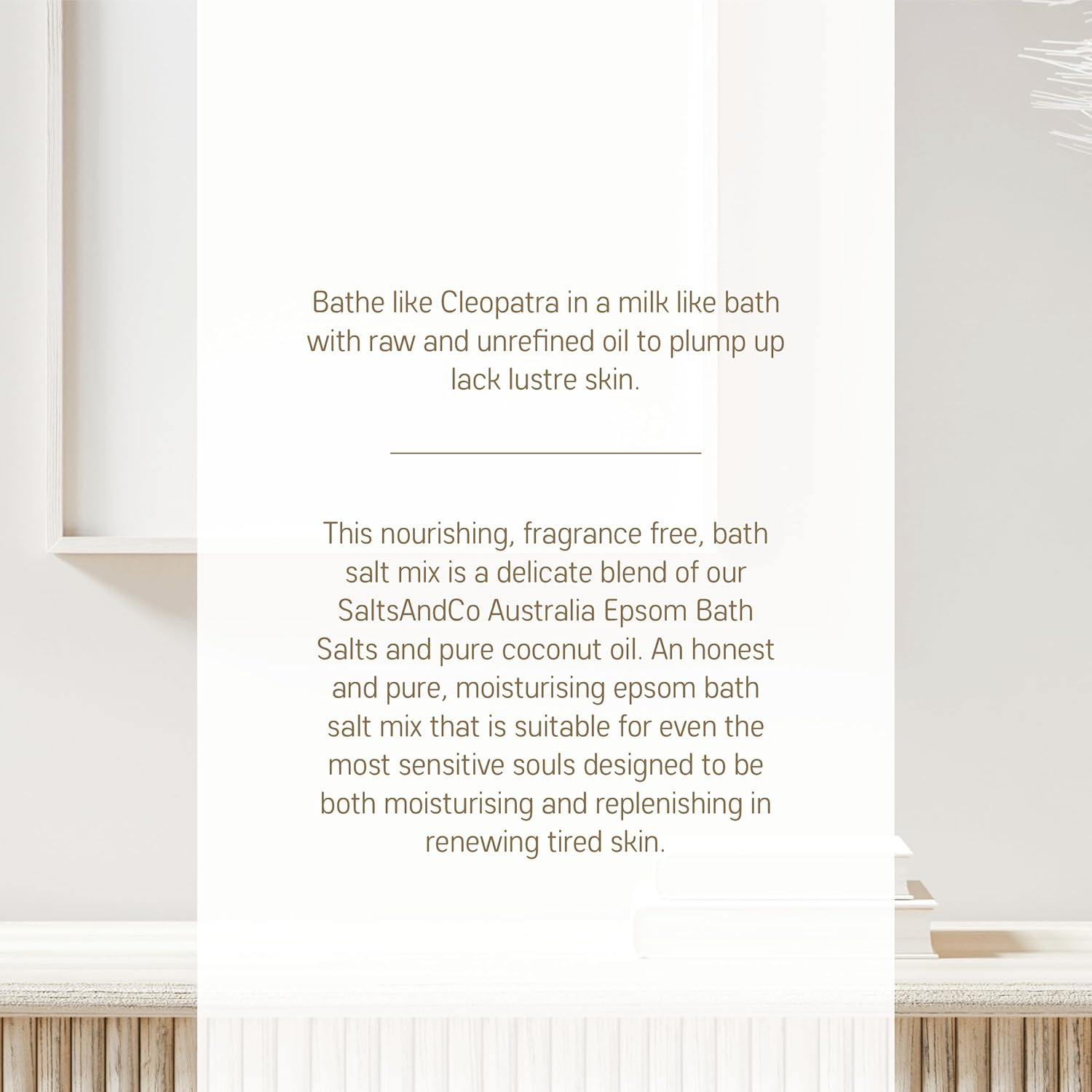 Salts & Co Barefoot in Bahamas Coconut Epsom Bath Salt 1KG image number 2