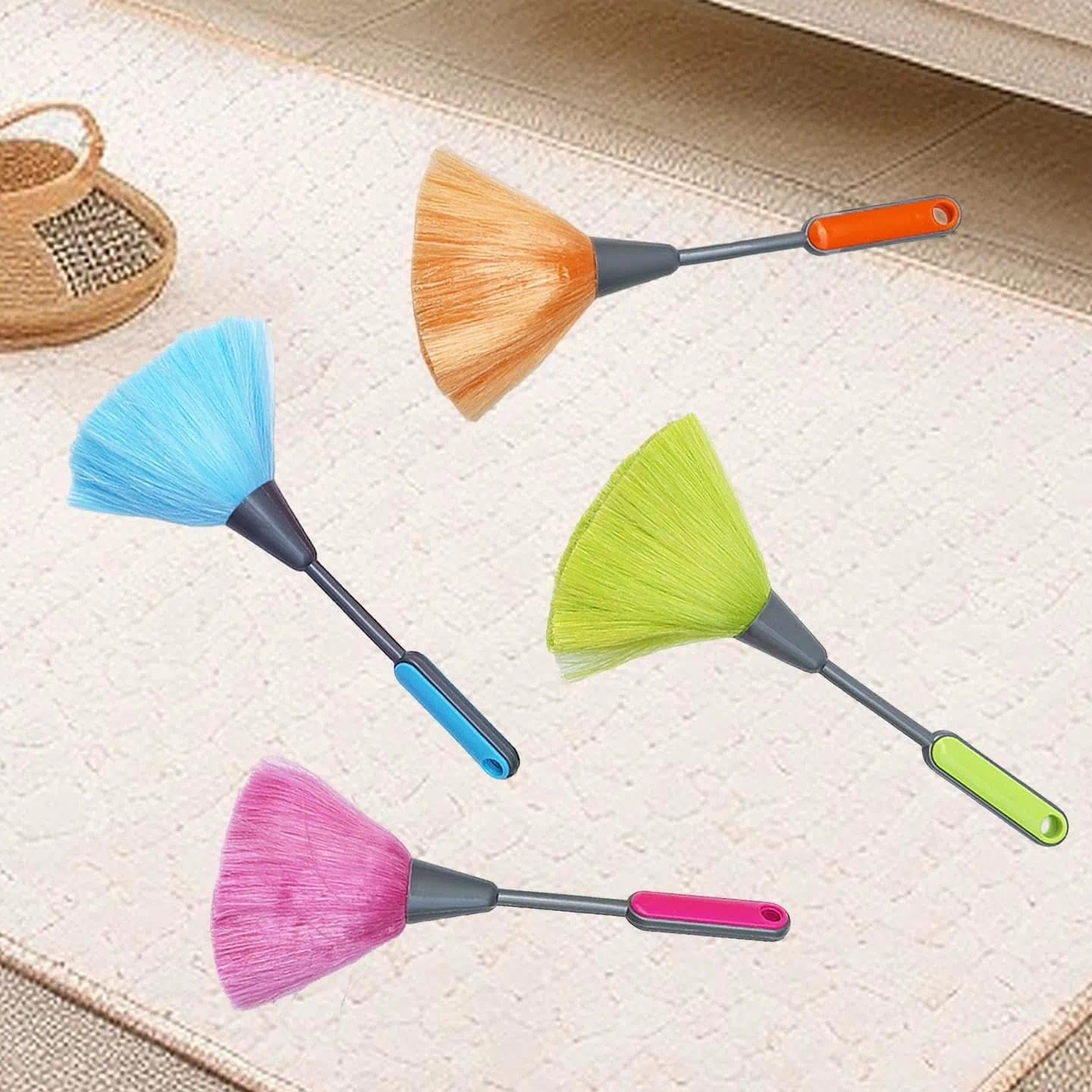 4 Pack 10" Microfiber Duster, Small Feather Duster for Dust Cleaning, Fluffy Dusters for Computer Screen, Keyboard, Books, Home & Office &ndash; Ermaoo image number 2