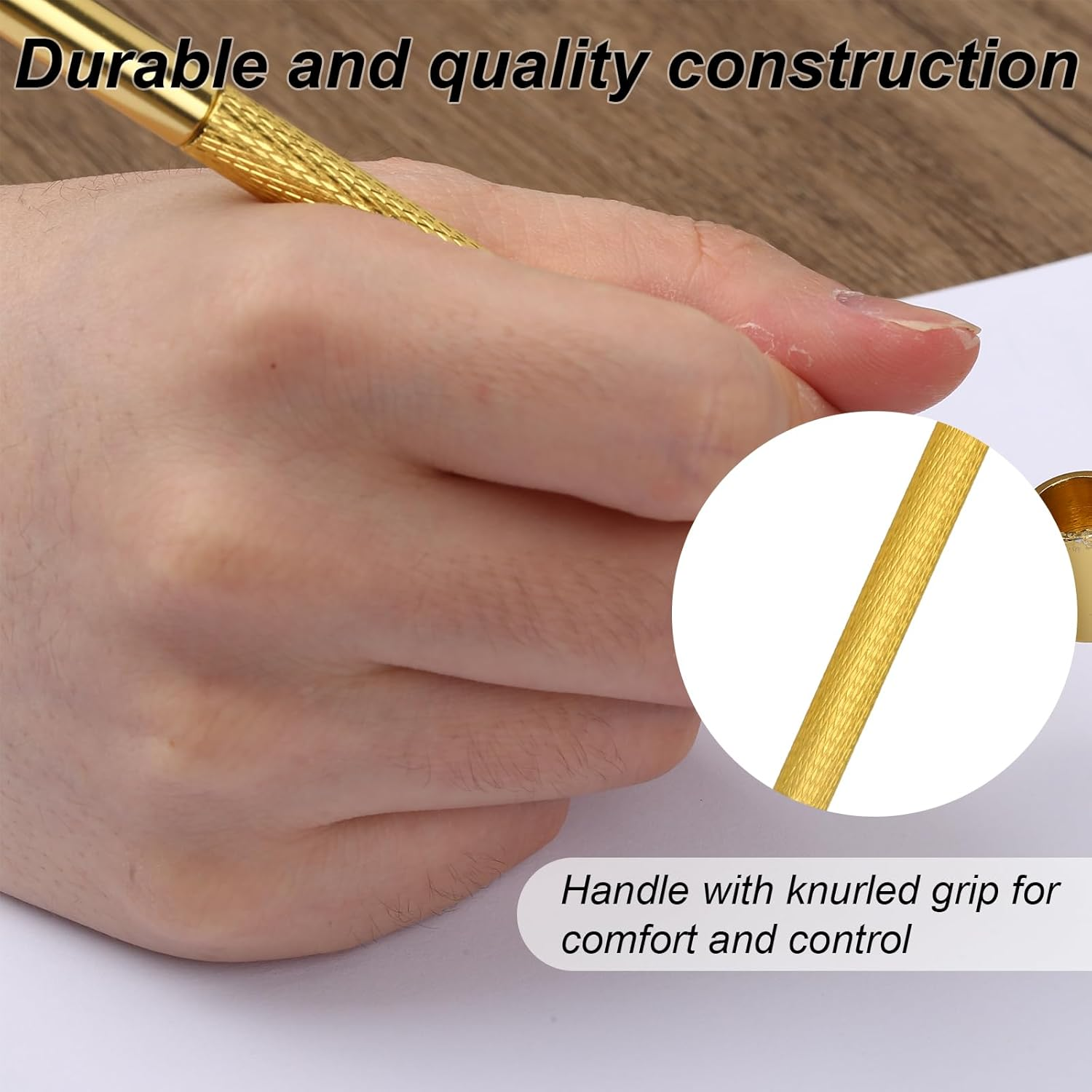 Fine Line Painting Pen 0.5Mm, Automotive Paint Pen Touch up Applicator Golden Tip for Car Paint Chip Repair & Detailing image number 4