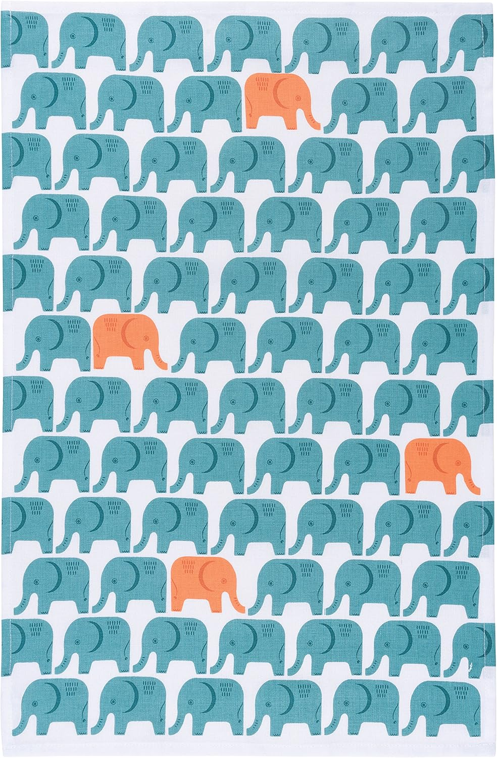 Now Designs Cotton Kitchen Towel, Cats Meow Print