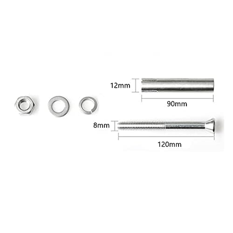 20X NUZAMAS M8X120Mm Expansion Bolts 304 Stainless Steel Expansion Sleeve Anchor Bolt Heavy Duty Fixing Anchors for Screws Wall Building image number 3