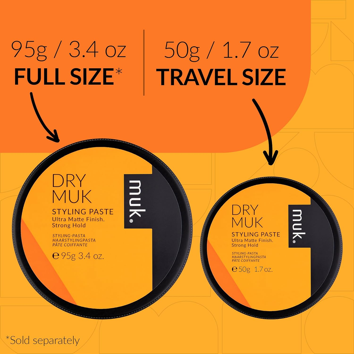 Muk Haircare Dry Strong Hold Styling Paste, 1.76 Ounce image number 3