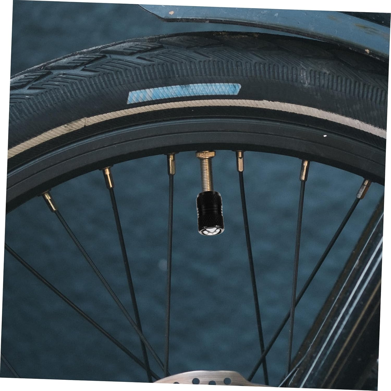 PLAFOPE Tire Valve Stem Caps Black with Paw Print Metal Valve Covers Universal Truck Car Tyre Rim Stem Caps Automotive Wheel Accessories image number 6