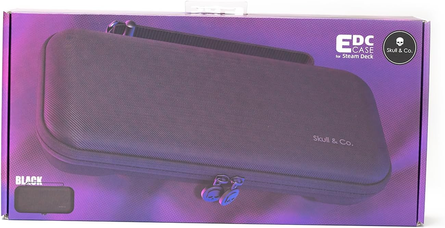 Skull & Co. Every Day Slim Carrying Case for Steam Deck and Steam Deck OLED: Protective Travel Case Portable Hard Shell Case for Gripcase SD - Black - Blue image number 7