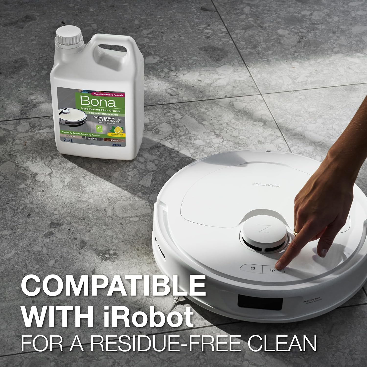 Bona Hard Surface Floor Cleaner for Mopping Robots 1.1L image number 1