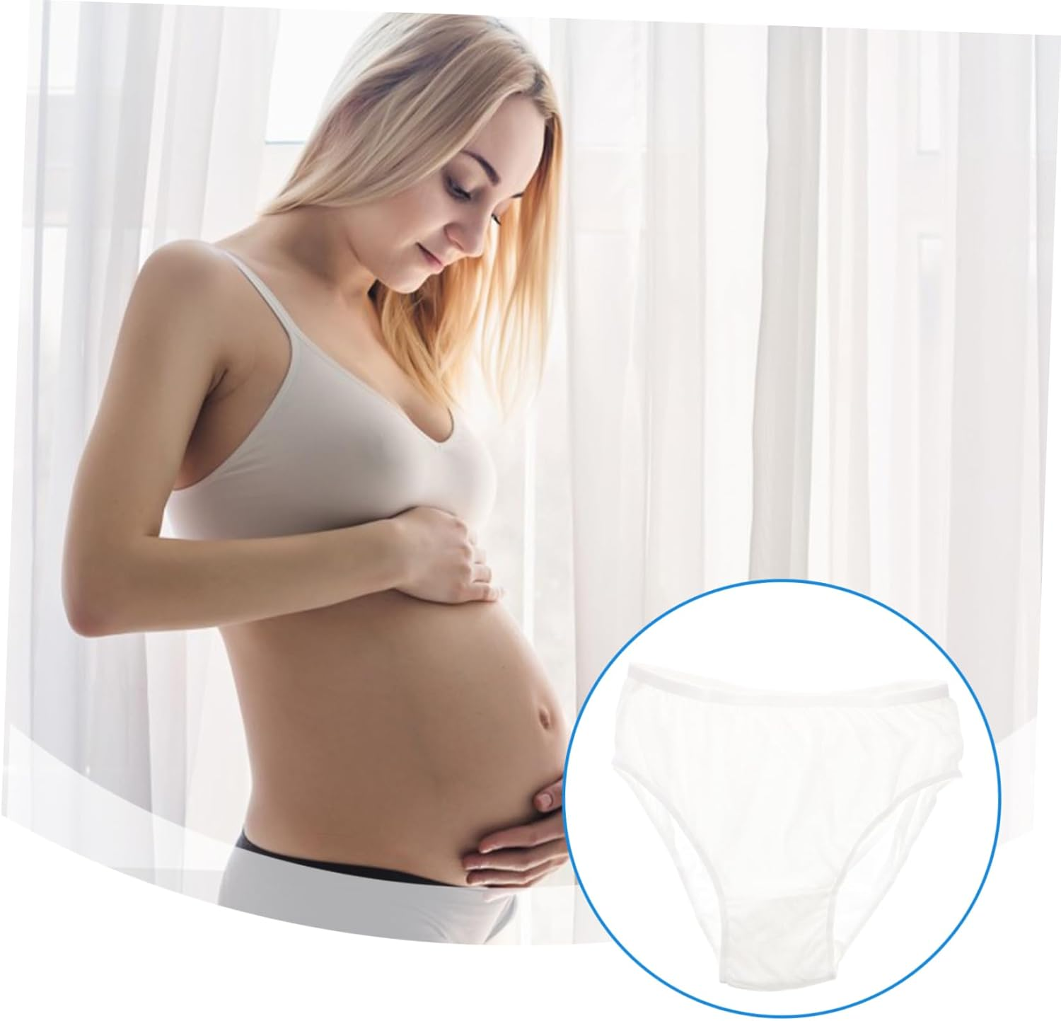 BESPORTBLE 4Pcs Maternity Cotton Underwear Disposable Panties for Postpartum Breathable Sanitary Pants image number 1