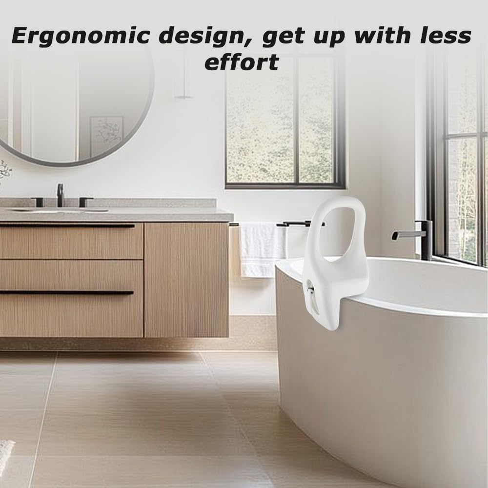 Bathtub Grab Bar,Bath Tub Side Hand Grip,Safety Shower Handle Rail,Side Hand Grip Railing,Support Handle,For Home,Indoor,For Seniors & Elderly, Handicap and Disabled Fits Most Tubs image number 5