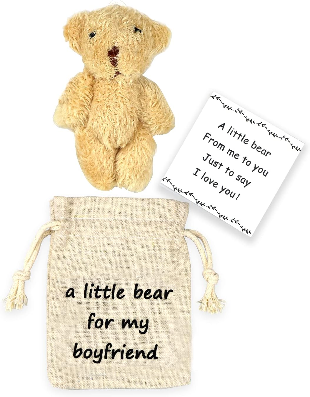 LUOKIFUR Pocket Bear ''Crash'' Gifts Pregnancy Announcements New Grandparents Gifts Baby Keepsake Gifts (Bump), 5Cm * 5Cm