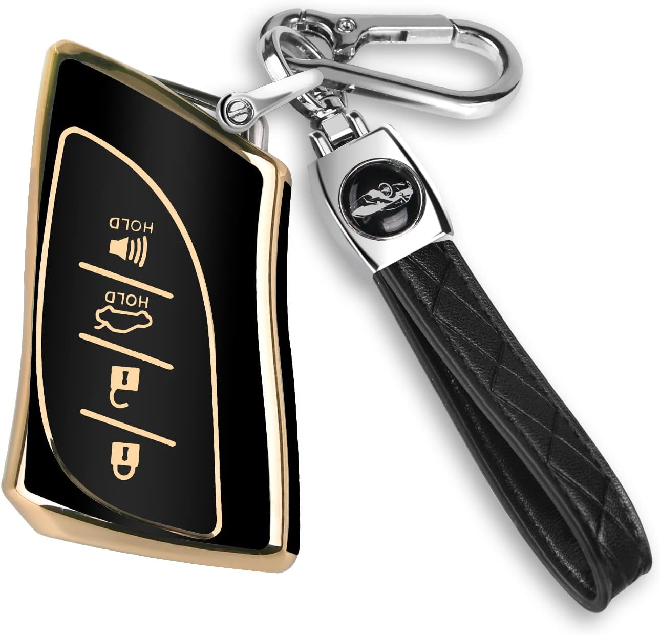 MILD EAST for Lexus Key Fob Cover Fit for 4 Buttons TPU Full Cover for Lexus ES350 Es300H UX200 LS500 LS500H LC500 Lc500H