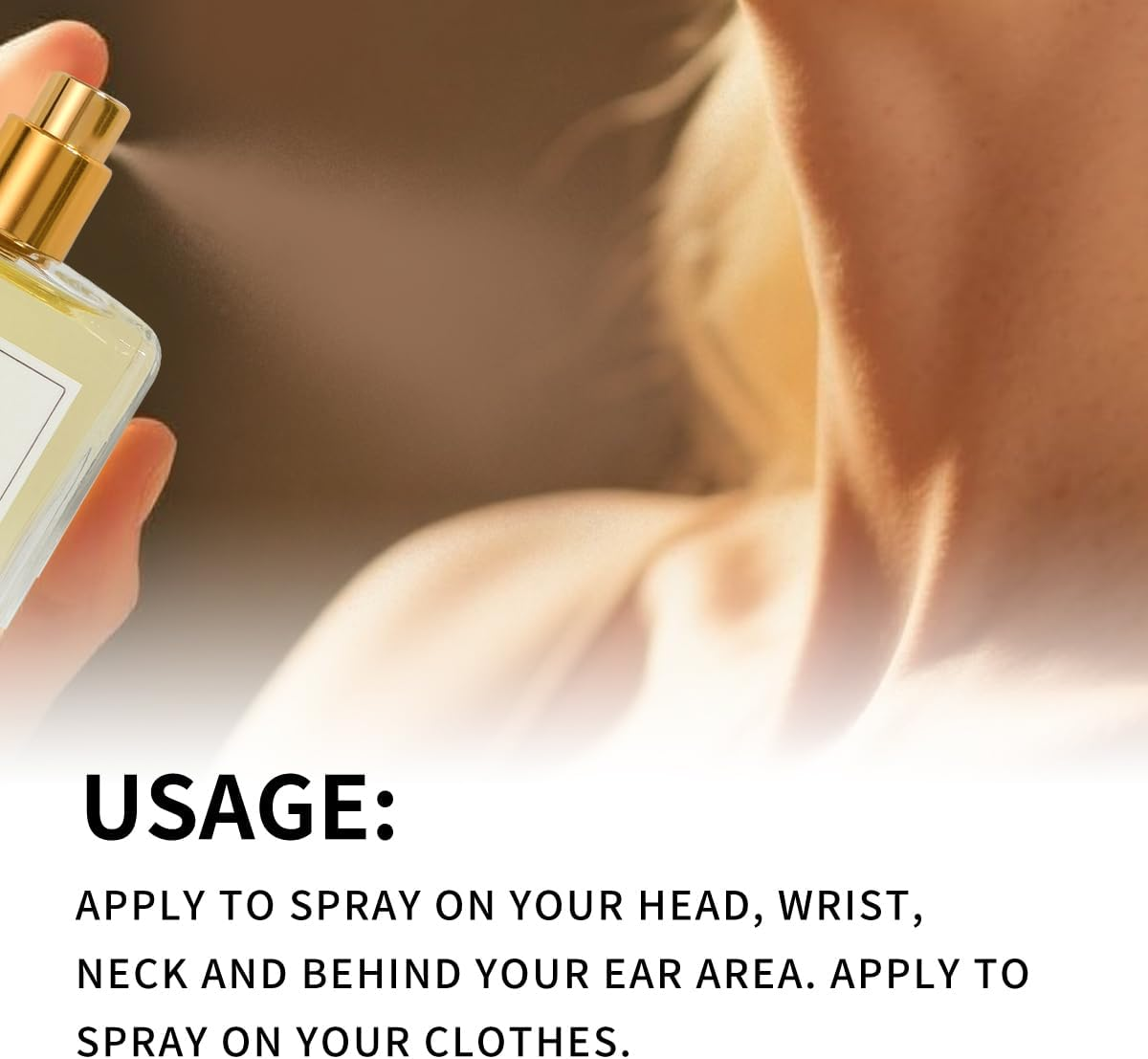 Ambery Vanilla Perfume Spray for Women &ndash; 50ML/1.7FL.OZ Sweet Floral Scent with Jasmine & Sandalwood | Long-Lasting, Alcohol-Free Fragrance image number 5